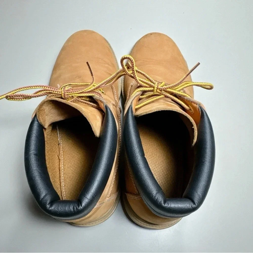 Timberland Size 6 Leather Youth Boys Wheat Nubuck Chukka Boots